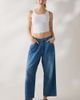 Lee Lee Button-Fly Crop High-Rise Loose Jean in Western Blue DX, Women's at Urban Outfitters - 5