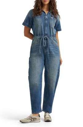 Lee Lee Denim Barrel Leg Union-All Jumpsuit