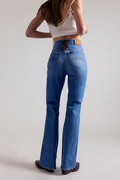 Lee Lee Lace-Up High-Rise Bootcut Jeans