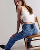 Lee Lee Lace-Up High-Rise Bootcut Jeans - 4