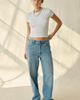 Lee Lee Lace Side Seam Low-Slung Slouch Jean in Forever Light, Women's at Urban Outfitters - 2