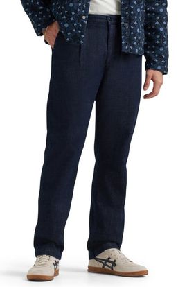 Lee Lee Relaxed Pleated Straight Leg Jeans