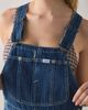 Lee Lee Relaxed Straight Bib Denim Overall in Tinted Denim, Women's at Urban Outfitters - 2