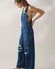 Lee Lee Relaxed Straight Bib Denim Overall in Tinted Denim, Women's at Urban Outfitters - 3