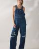 Lee Lee Relaxed Straight Bib Denim Overall in Tinted Denim, Women's at Urban Outfitters - 5