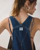 Lee Lee Relaxed Straight Bib Denim Overall in Tinted Denim, Women's at Urban Outfitters - 6