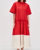 Lee Mathews Lee Mathews Charlotte Spliced Dress Red - 2