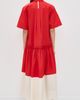 Lee Mathews Lee Mathews Charlotte Spliced Dress Red - 3