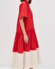 Lee Mathews Lee Mathews Charlotte Spliced Dress Red - 4