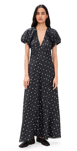 Lee Mathews Lee Mathews Roxie Silk Dress Black