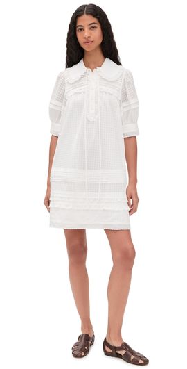 Lee Mathews Lee Mathews Victoria Mini Dress Natural