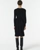 Leem Leem Knitted Dress with Scarf Detail - 3