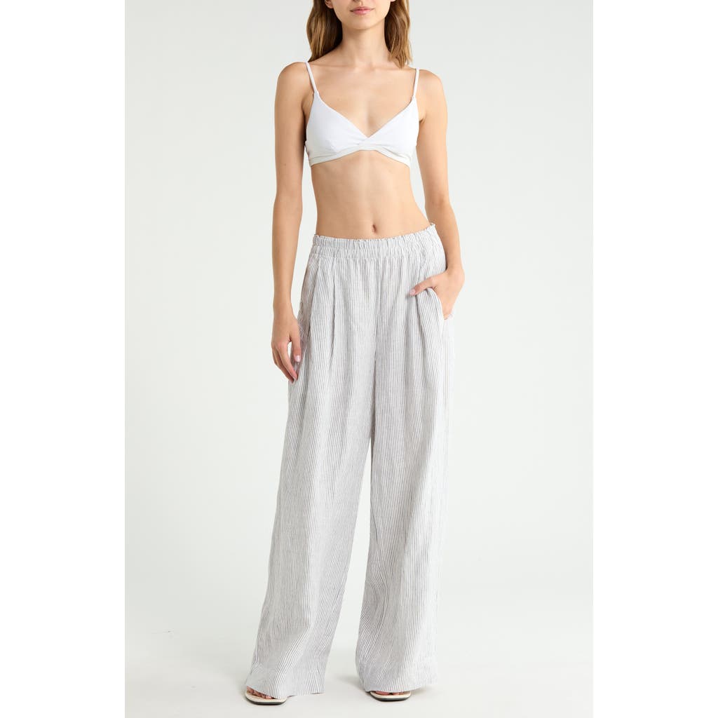 LEFT ON FRIDAY LEFT ON FRIDAY Coastal Linen Cover-Up Pants