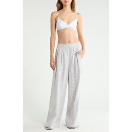 LEFT ON FRIDAY LEFT ON FRIDAY Coastal Linen Cover-Up Pants
