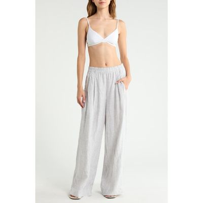 LEFT ON FRIDAY LEFT ON FRIDAY Coastal Linen Cover-Up Pants