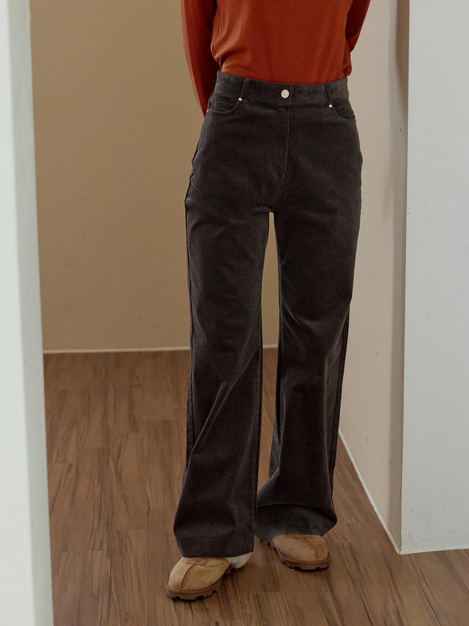 LeftSeoul Corduroy Straight Pants [BR]