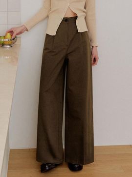 LeftSeoul Wide Chino Pants [Dark Brown]
