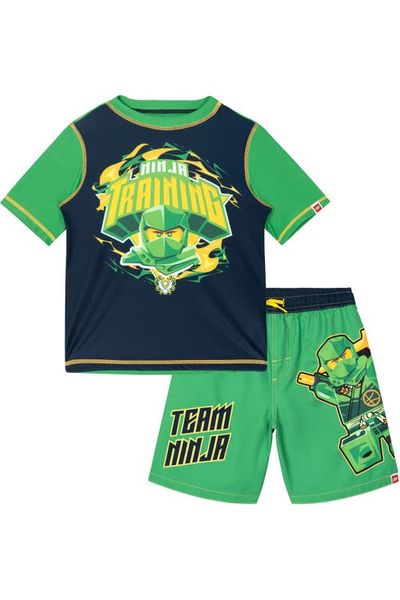 LEGO LEGO 2-piece Swimwear Rash Guard And Swim Trunks Set (toddler, Little Kid & Big Kid)