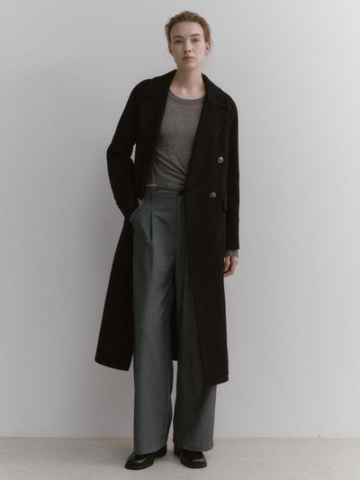 LEI AVERY Double Brested Coat (Black)