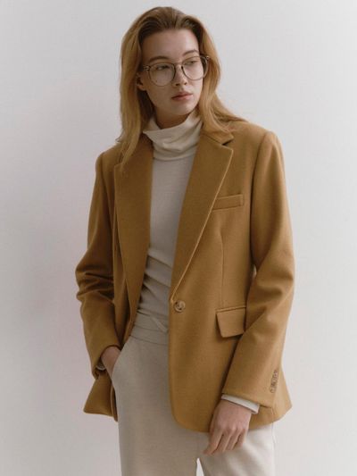 LEI AVERY Merino Wool Jacket (Beige)