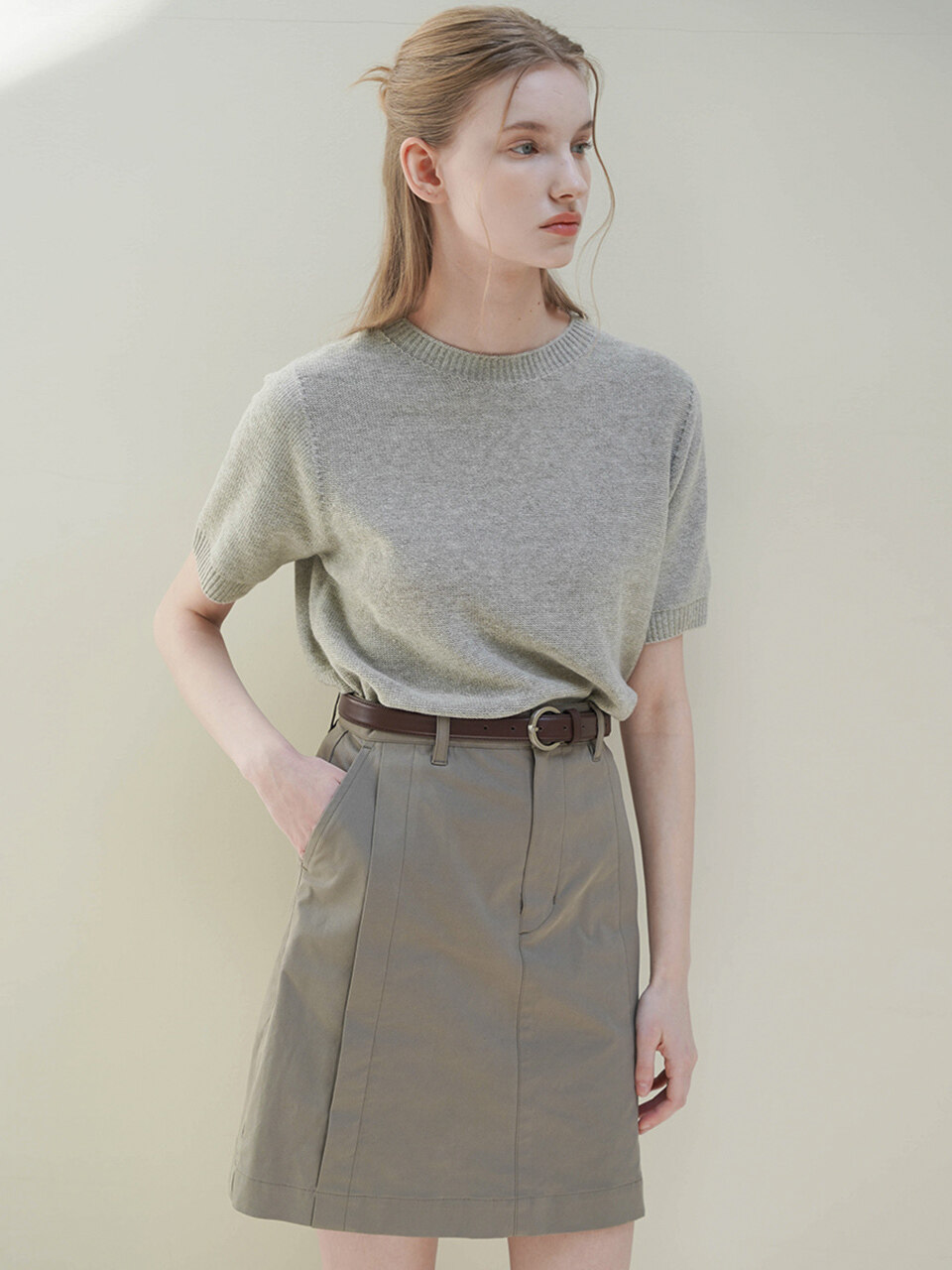 LEIE Ari Cashmere Half Sleeve Knit
