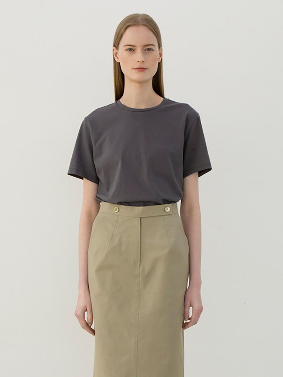 LEIE Lima Silket Cotton T-shirt (Charcoal)