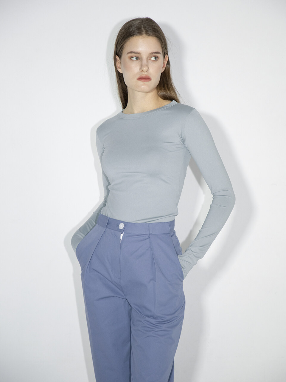 LEIE Pia Slim Top _Blue