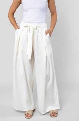 LEISURE LAB LEISURE LAB Linen Cabana Pant