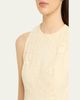 Lela Rose Lattice Floral Guipure Sleeveless Maxi Dress - 5