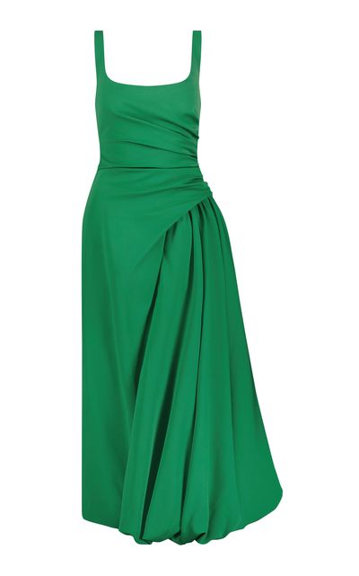 Lela Rose Lela Rose Faille Scoop Neck Bubble Dress