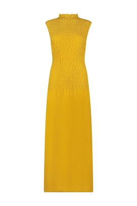 chinese dress ladies Smocked Knit Mock Neck Dress – Lela Rose main image 0