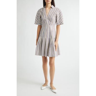 Lela Rose Lela Rose Stripe Cotton Dress