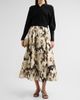 Lela Rose Women's Parker Ikat Polka Dot Midi-Skirt - 2