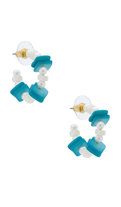 Lele Sadoughi Lele Sadoughi Beach Club Hoop Earrings