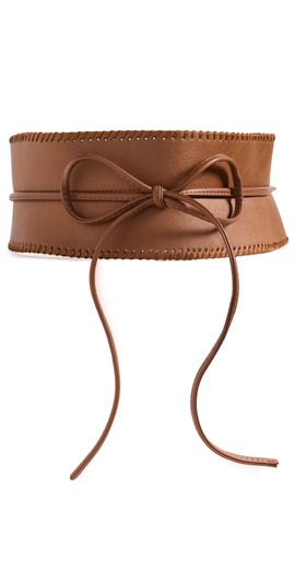Lele Sadoughi Lele Sadoughi Bonnie Belt Walnut One