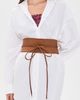 Lele Sadoughi Lele Sadoughi Bonnie Belt Walnut One - 3