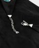 Lele Sadoughi Lele Sadoughi Bonnie Brooch Scarf Necklace Jet One - 5