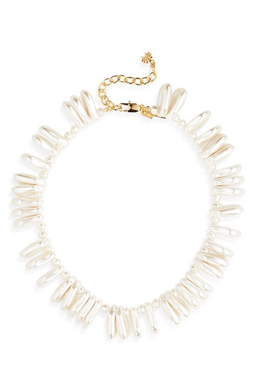 Lele Sadoughi Lele Sadoughi Corfu Faux Pearl Necklace 