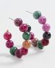 Lele Sadoughi Lele Sadoughi Diana Hoop Earrings Wildberry Tourmaline One - 4