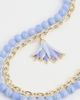 Lele Sadoughi Lele Sadoughi Enamel Lotus Necklace Lavender One - 4