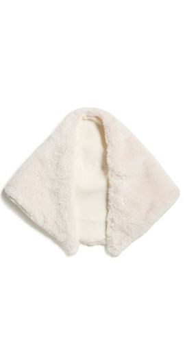 Lele Sadoughi Lele Sadoughi Faux Fur Bonnet Scarf Ivory One