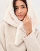 Lele Sadoughi Lele Sadoughi Faux Fur Bonnet Scarf Ivory One - 3