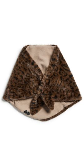 Lele Sadoughi Lele Sadoughi Faux Fur Bonnet Scarf Leopard One