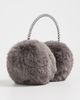 Lele Sadoughi Lele Sadoughi Faux Fur Pearl Earmuffs Charcoal One - 3