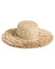 Lele Sadoughi Lele Sadoughi Fringe Straw Hat Metallic One - 1