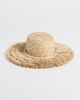 Lele Sadoughi Lele Sadoughi Fringe Straw Hat Metallic One - 2