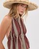 Lele Sadoughi Lele Sadoughi Fringe Straw Hat Metallic One - 3