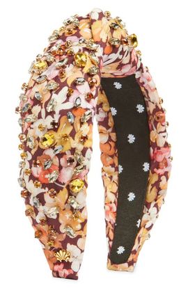 Lele Sadoughi Lele Sadoughi Greta Liberty Crystal Knotted Headband
