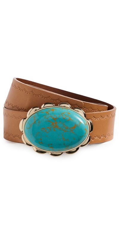 Lele Sadoughi Lele Sadoughi Horizon Oasis Station Belt Turqoise/Aqua