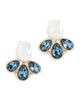 Lele Sadoughi Lele Sadoughi Horizon Stud Earrings Smoky Teal One - 5